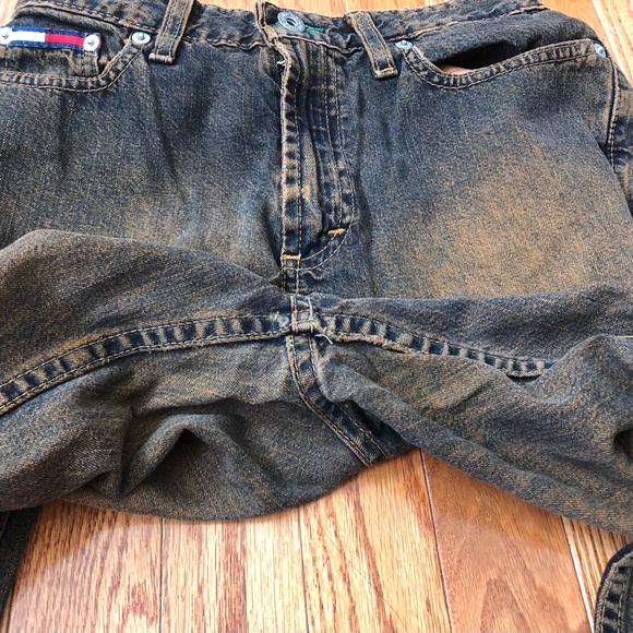 TommyJeans-Vintage Straight Leg Orange/Black Denim - Picture 5 of 11